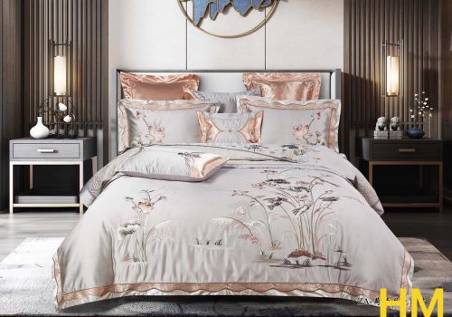 Chăn ga bộ dệt hoa gấm cao cấp