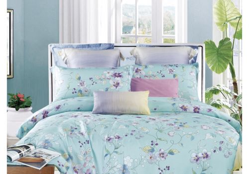 Tencel màu in hoa 40s