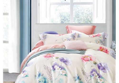 Tencel màu in hoa 40s