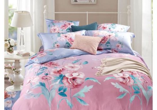 Tencel màu in hoa 40s