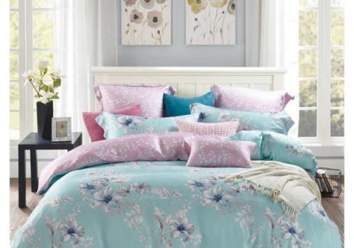 Tencel màu in hoa 40s