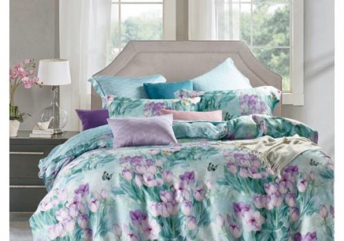 Tencel màu in hoa 40s