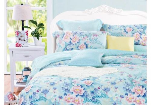 Tencel màu in hoa 40s