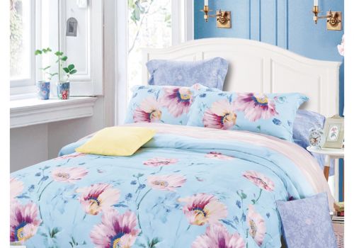 Tencel màu in hoa 40s