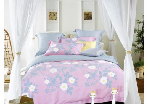 Tencel màu in hoa 40s