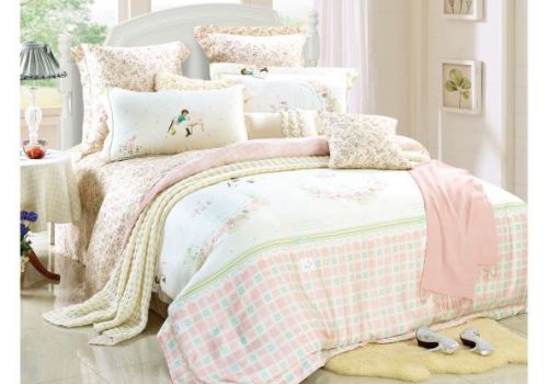 Tencel màu in hoa 40s