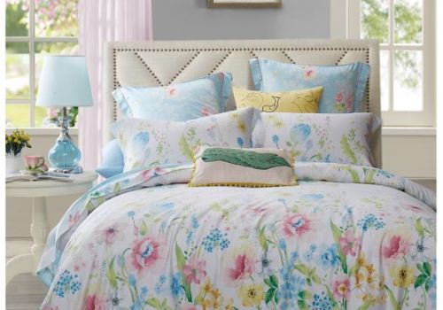 Tencel màu in hoa 40s