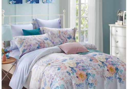 Tencel màu in hoa 40s