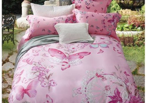 Tencel màu in hoa 40s