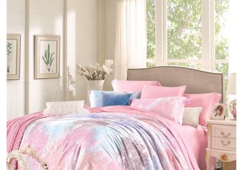 Tencel màu in hoa 40s