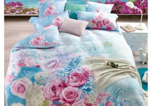 Tencel màu in hoa 40s