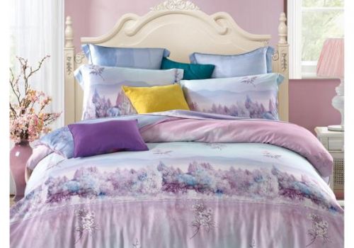 Tencel màu in hoa 40s