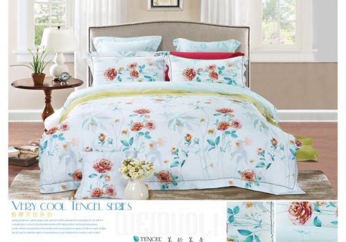 Tencel màu in hoa 60s