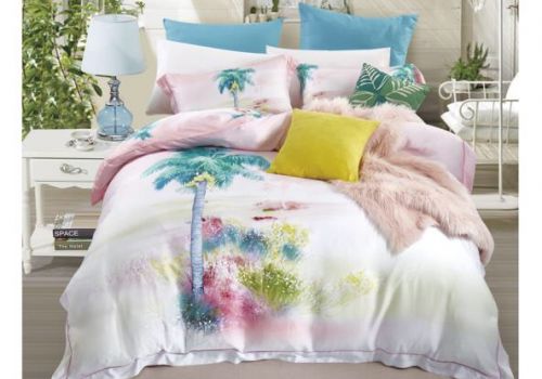 Tencel màu in hoa 60s