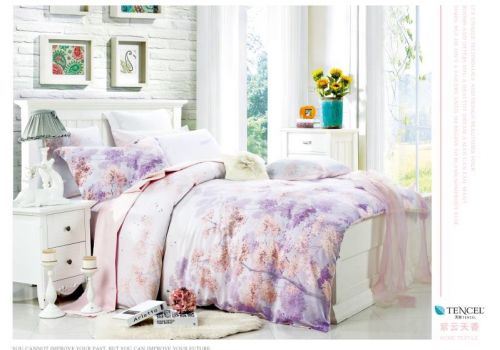 Tencel màu in hoa 60s