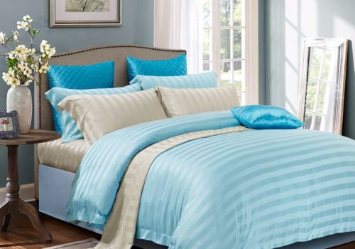 Vải bamboo màu kẻ 3 cm